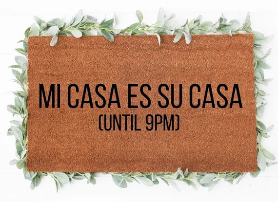Mi Casa Es Su Casa Doormat  Funny Doormat  Welcome Doormat | Etsy | Etsy (US)