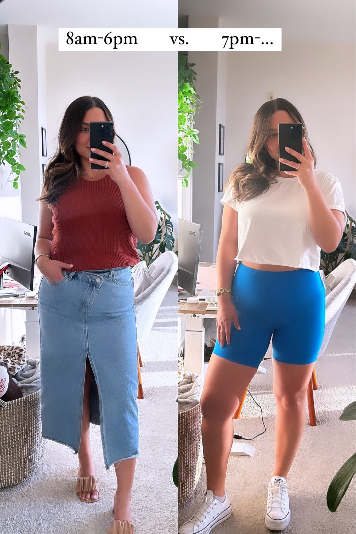 Outfit Transition
What I wear to my “9-5” and what I wear for my “5-9”! 💗

#workwear #springoutfits #summeroutfits #workoutoutfits #workoutfits

#LTKWorkwear #LTKActive #LTKStyleTip