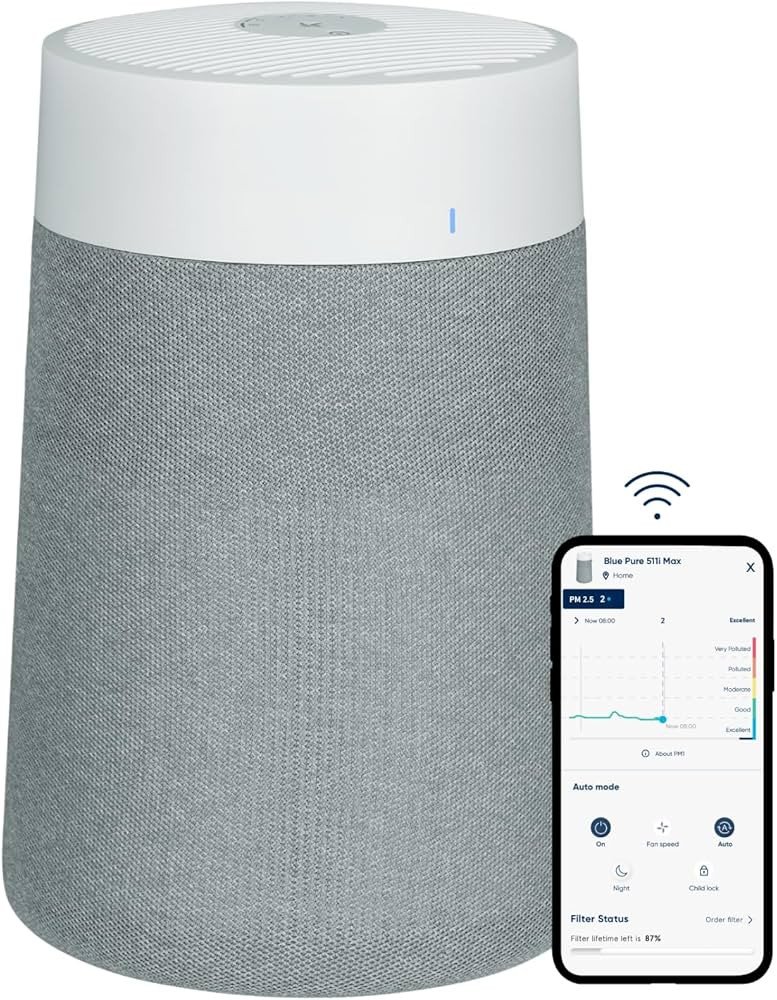 BLUEAIR Air Purifiers for Small Rooms, Bedroom, Home, Cleans 926 sqft in one hour, HEPASilent Air... | Amazon (US)