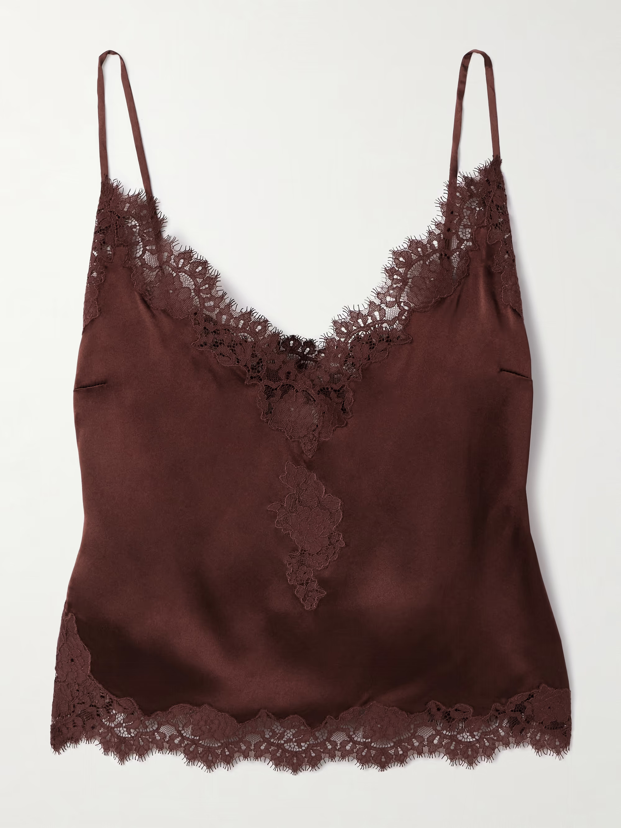 Kira corded lace-trimmed silk-satin camisole | NET-A-PORTER (UK & EU)