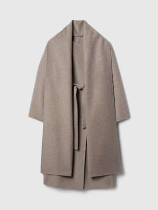 Belted Double-Faced Wool Scarf Coat | Gap (US)