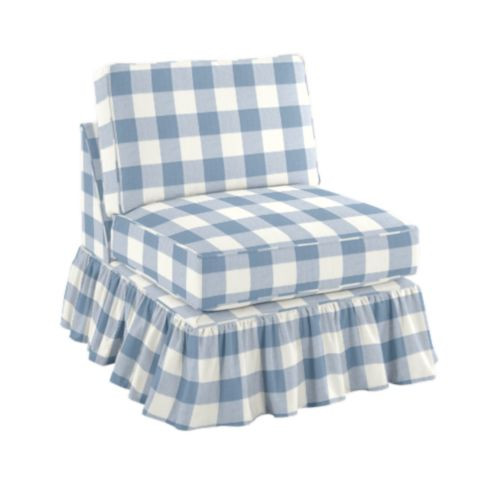 Willoughby Slipper Chair with Ruffle Skirt | Ballard Designs | Ballard Designs, Inc.
