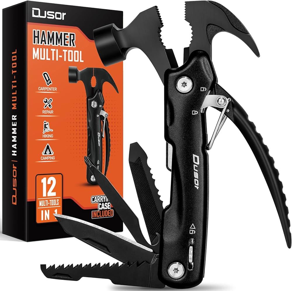 Dusor Valentines Day Gifts for Him, 12 in 1 Hammer Multitool, Mens Valentines Gifts, Birthday Gif... | Amazon (US)