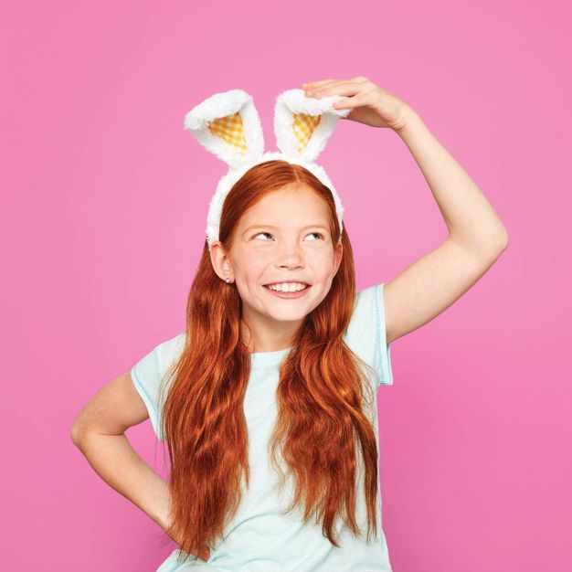 Easter Bunny Ears White and Yellow - Spritz™ | Target