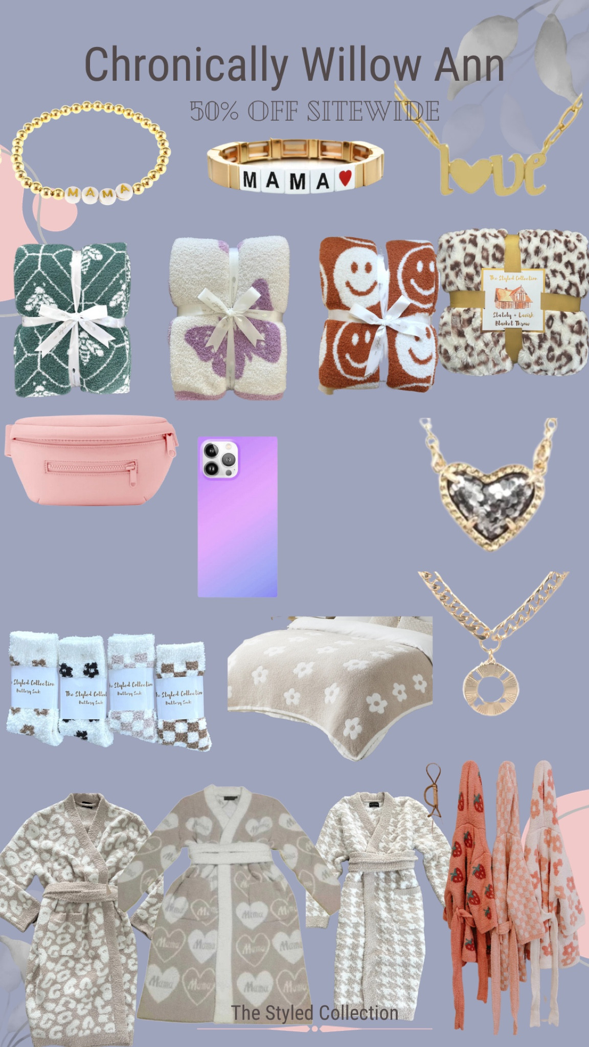 The styled collection is up to 50% off site wide and they have some of the cutest things for gifts. They have so many cute personalized items and tons of mama and mini styles. They have the coziest blankets and most meaningful necklaces. Great gifts at INCREDIBLE prices for moms, daughters, sisters, gifts for her, gifts for mom in law, gifts for mama to be and more!

#LTKHolidaySale #LTKGiftGuide #LTKsalealert