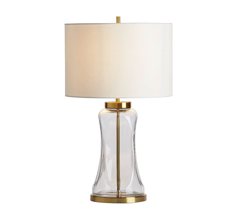 Berkeley Glass USB Table Lamp | Pottery Barn (US)