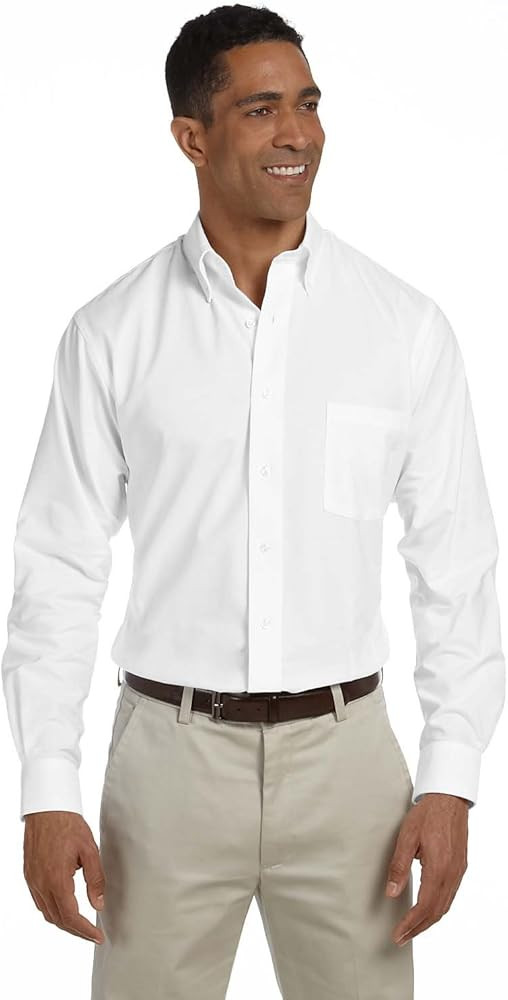 Van Heusen mens Dress Shirt Regular Fit Oxford Solid | Amazon (US)