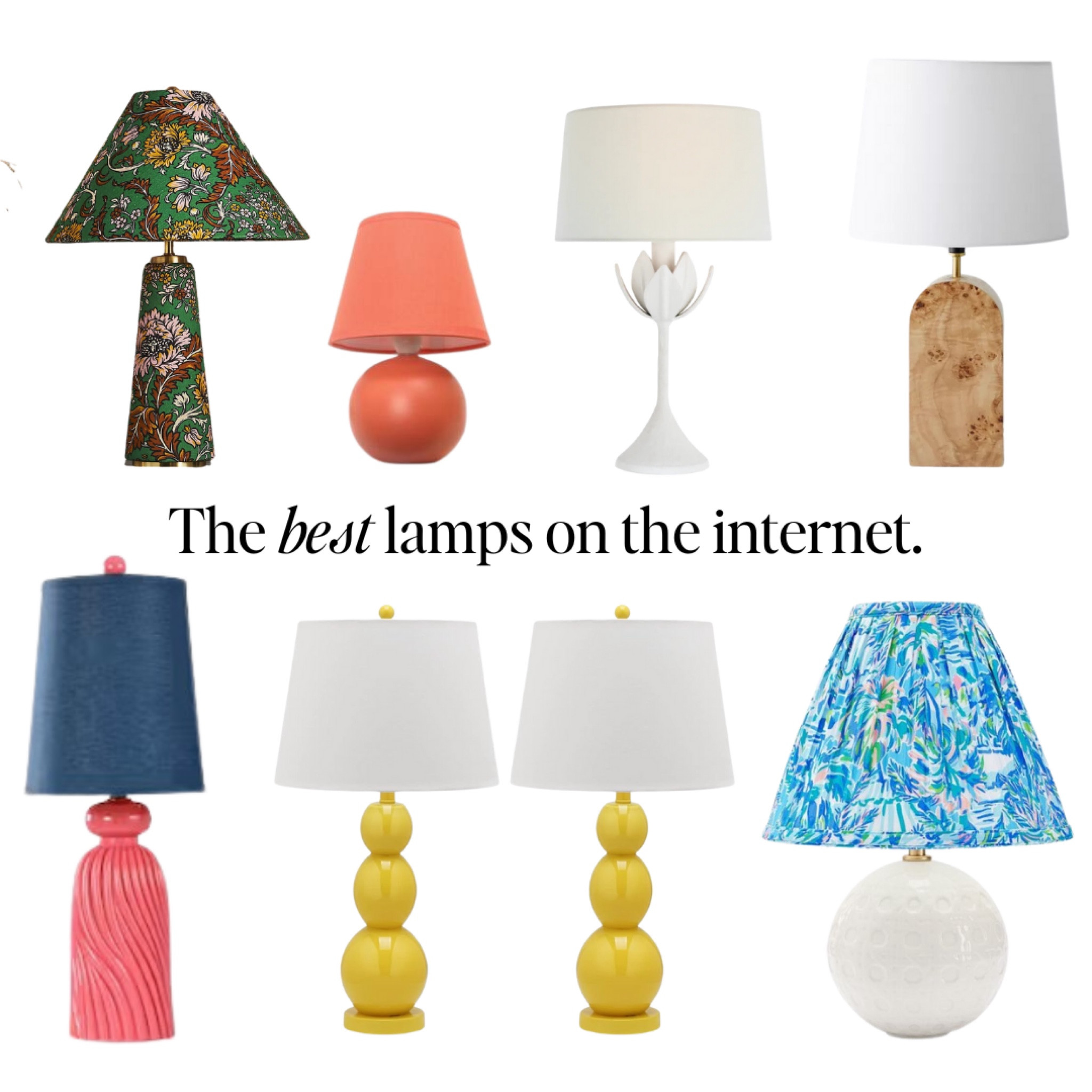 The best lamps in the internet, well this week at least. 

Budget friendly cute spring refresh that won't break the bank but will transform your space. 

Use in your maximalist living room or minimalist bedroom.  Perfect for coastal consoles or traditional guest rooms. 


#LTKSeasonal #LTKstyletip #LTKhome