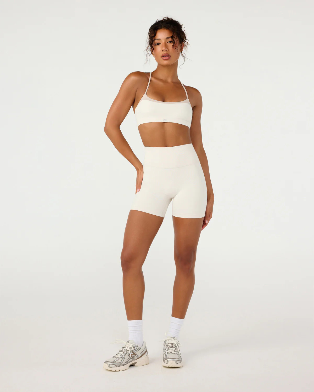 Form Invisible Scrunch High Waist Shorts 5" | Vanilla | Crop Shop Boutique US