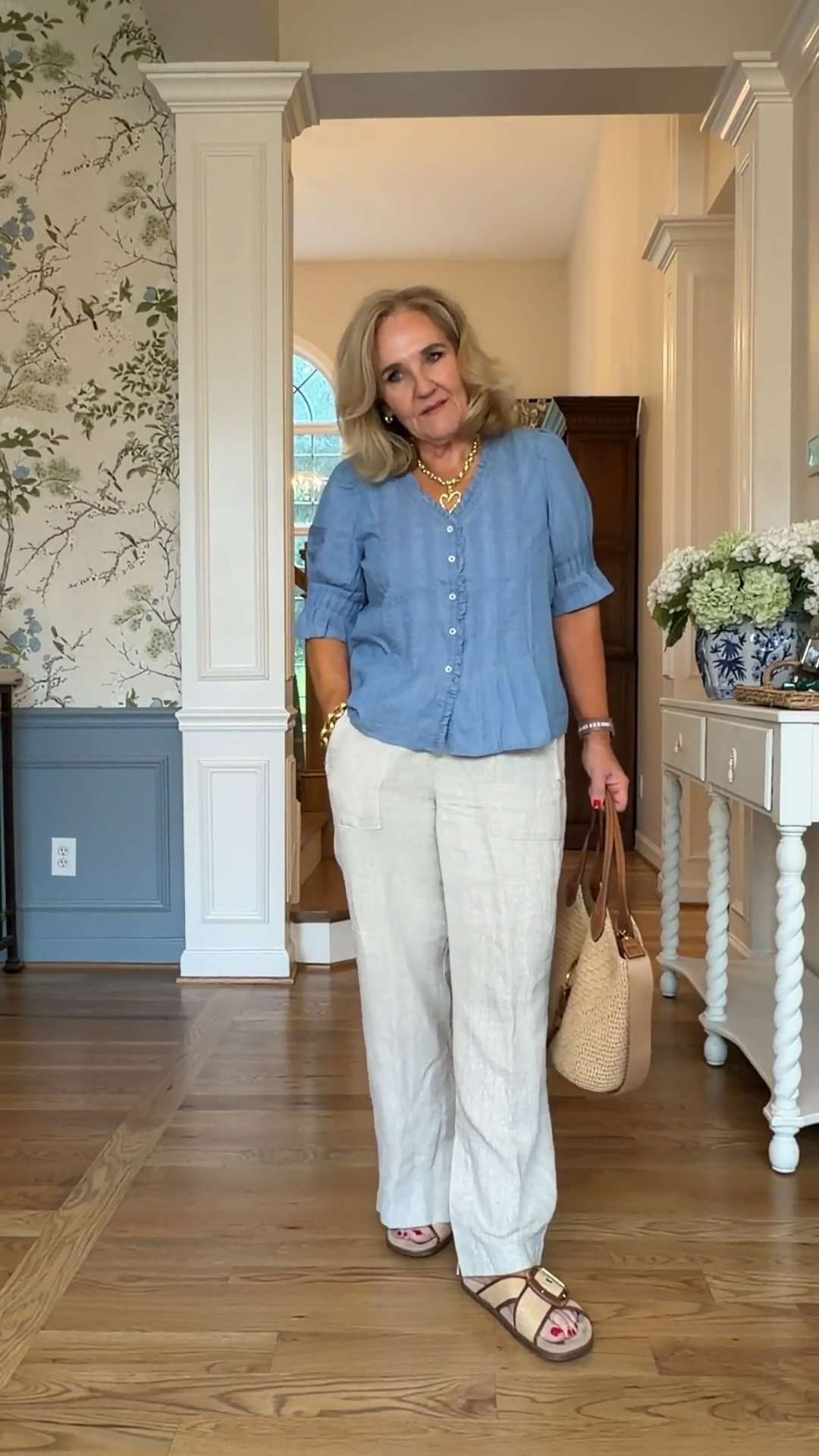 Linen season is officially here. Sometimes the best outfits aren't complicated, they're just made with pieces that work hard in your wardrobe. 🫶🏻 

 #LTKootd #LTKSeasonal #LTKSaleAlert