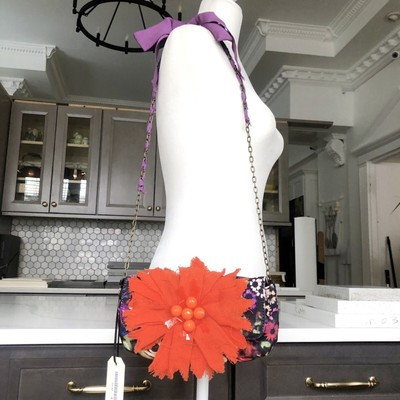 NWT 2010 LANVIN x H&M Floral Shoulder Bag Purse | eBay AU