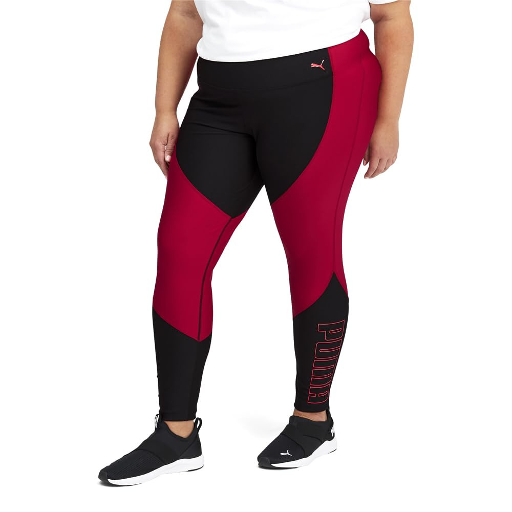 PUMA Plus Size Train High-Waist 7/8 Eversculpt Tights Persian Red/Puma Black 1X | Amazon (US)