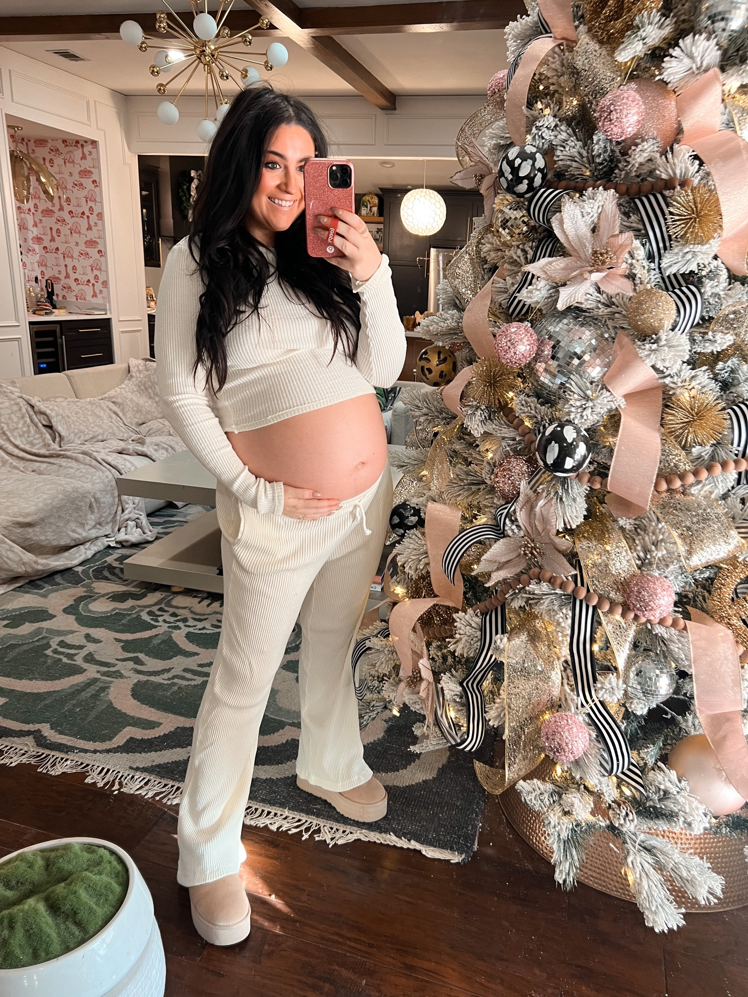 Tee // medium
Pants // medium

Pregnant
Bump
Winter
Set
Lounge
Waffle knit
Comfy
Wide leg
Sale

#LTKfindsunder50 #LTKbump #LTKHoliday