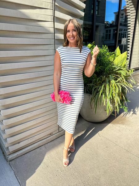 Date night look! This striped midi dress is perfect for a summer vacation or date night! 

Midi dress, summer dress, striped dress, dress, date night look, pink purse 

#LTKShoeCrush #LTKStyleTip #LTKFindsUnder100