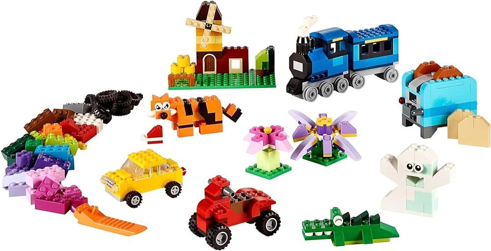 LEGO Classic Medium Creative Brick Box 10696 Building Toy Set - Featuring Storage, Includes Train... | Amazon (US)