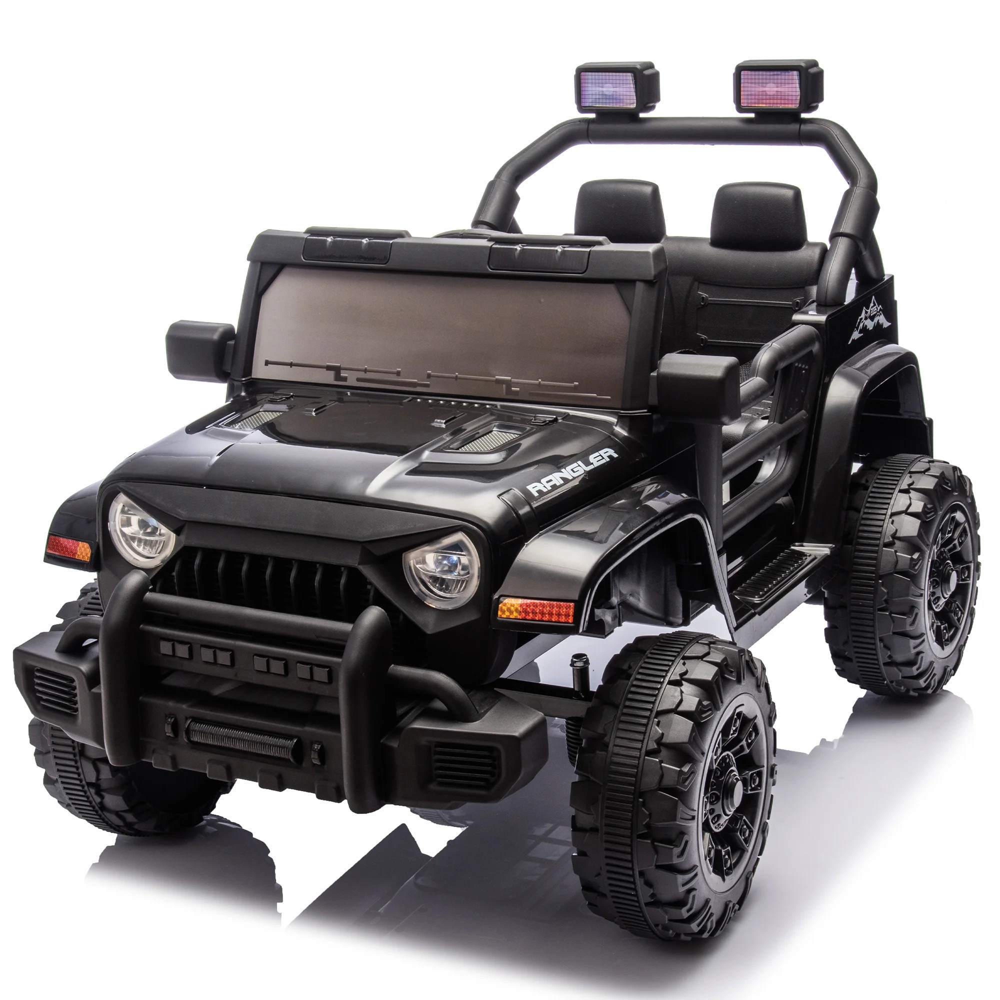 Simplie Fun 12V Kids Electric Ride-On Car w/ Remote, Music, Suspension, Headlights | Shop Simon