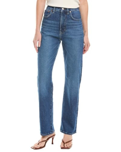 Madewell 90's Straight Jeans in Barlow Wash - Jeans for Women - Mid-Rise Silhouette - Five-Pocket Construction Barlow Wash 25 One Size | Amazon (US)