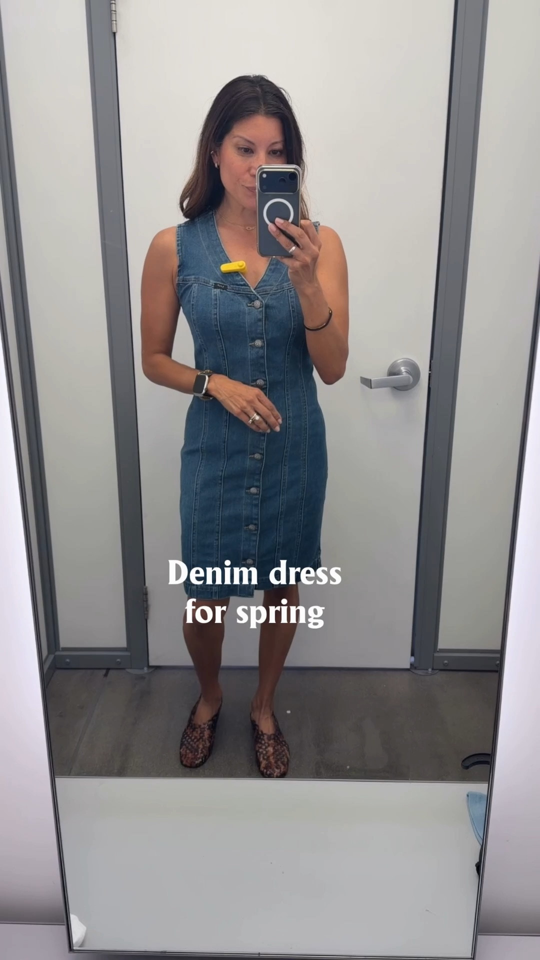 Nice fitting denim drsss- midi length 

Walmart style 

Wearing xs 

#LTKOver40 #LTKSeasonal #LTKTravel
