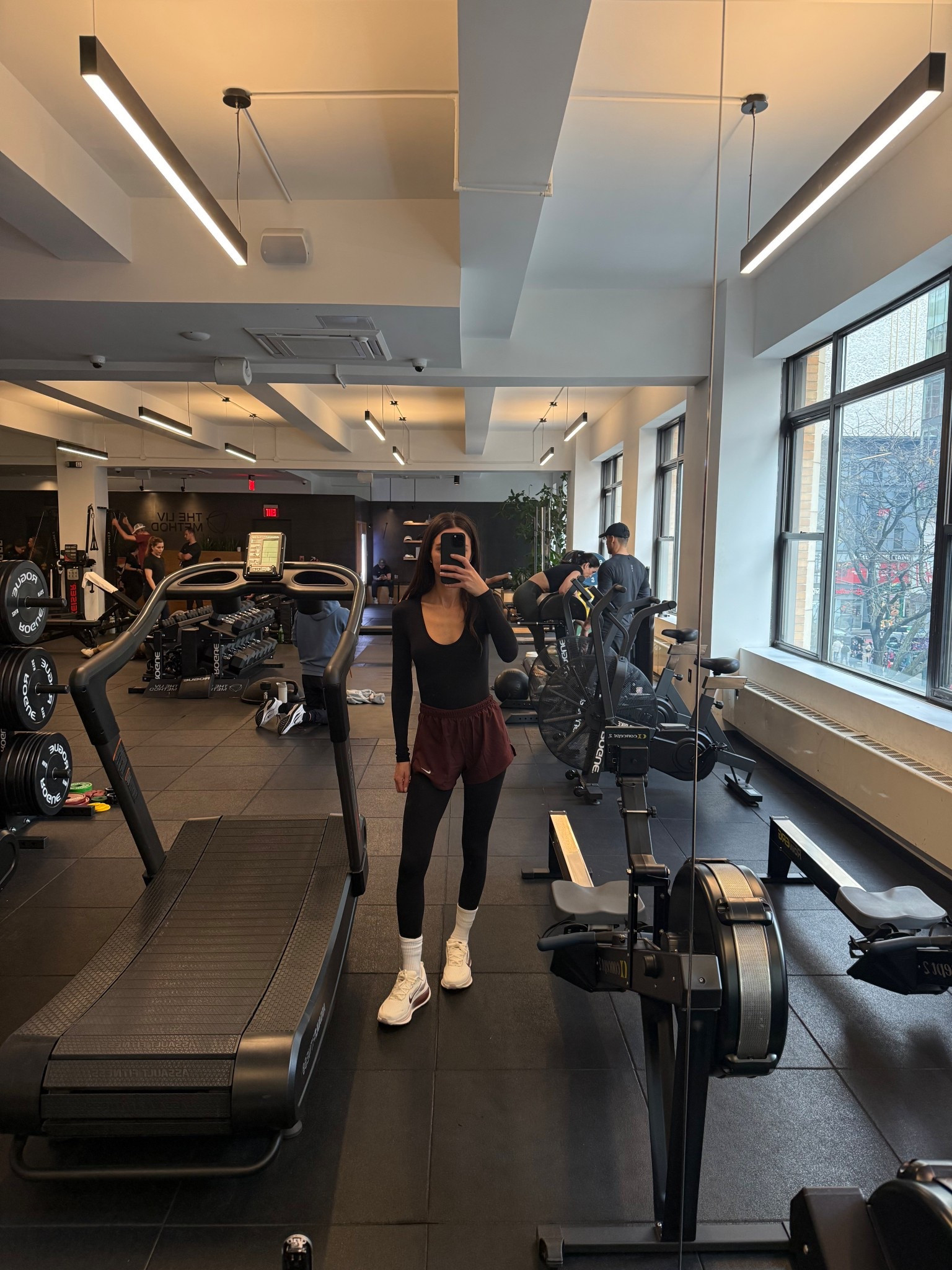 Workout OOTD! My Nike shorts are on sale for 25% off with code BFRIDAY, Splits59 onesie is 30% off with code SITEWIDE30, and socks are 53% off

#LTKCyberWeek #LTKfitnessgoals