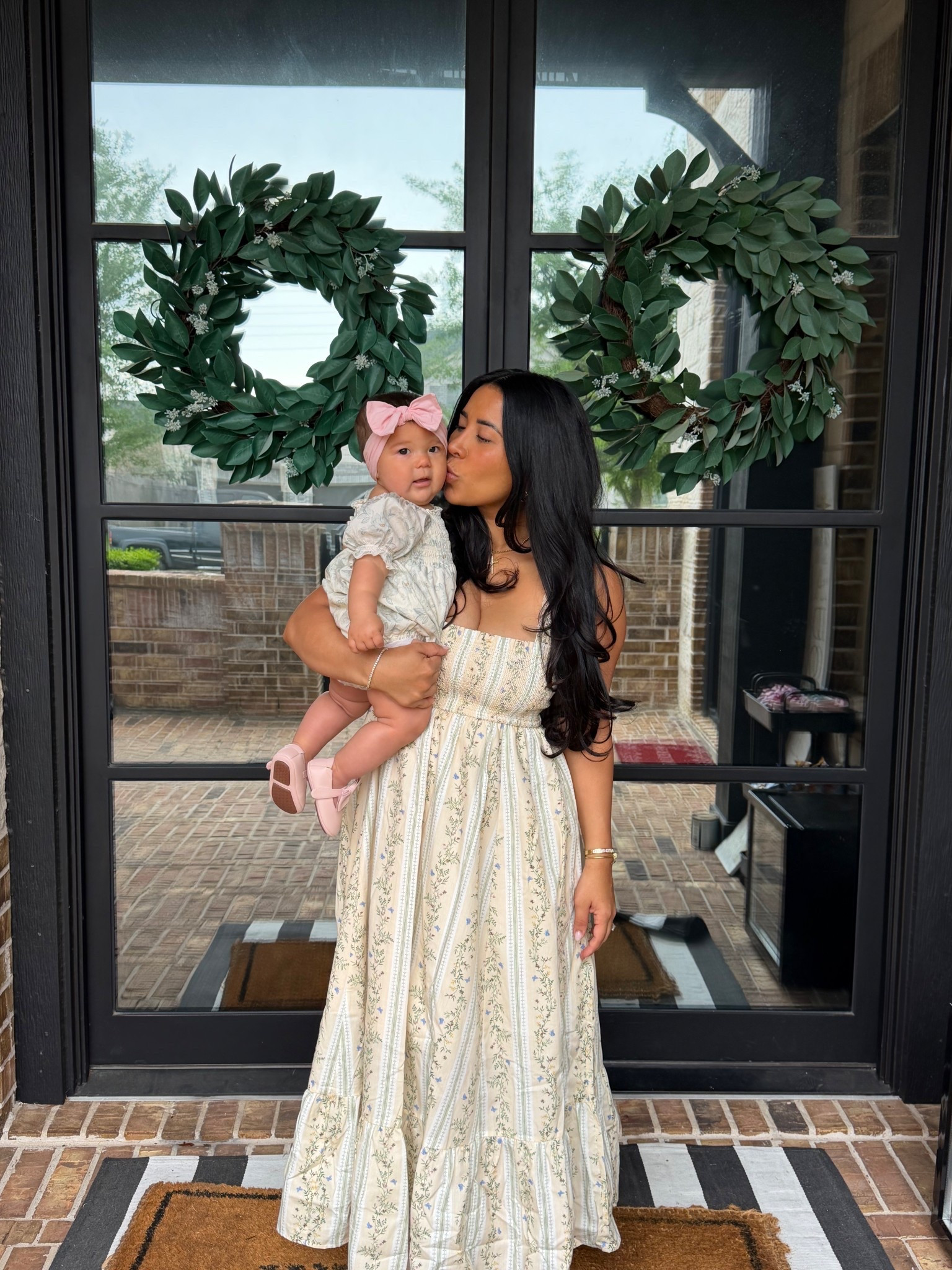 Easter outfit with my mini. Dress is 30% off today and it’s the perfect spring midi/maxi! I’m 5 2 & wearing XS  regular 


Spring fashion
Baby 
Baby girl 
Baby outfit 
Postpartum 
Spring dress 

#LTKSeasonal #LTKmomlife #LTKSaleAlert