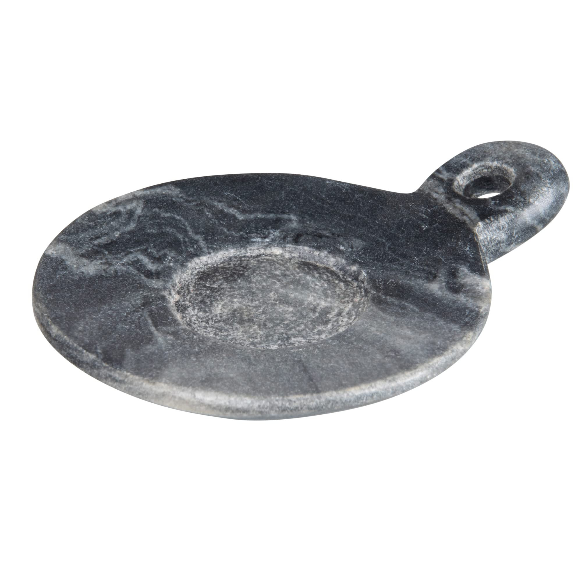 Creative Co-Op Hand-Carved Marble Handle, Grey Dish, 4" | Amazon (US)