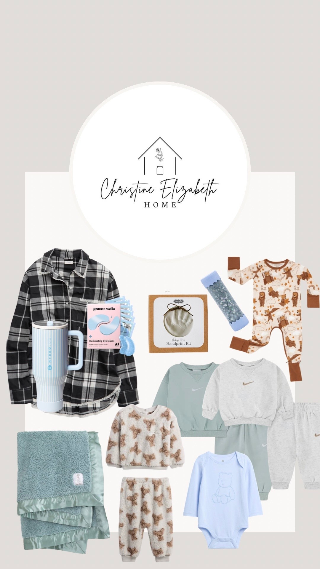 for the new mama + baby boy 🩵💙🫧 my sissy is due with my nephew any day now and here’s what im getting her and him for christmas ✨ the blanket is the same blanket style all of my girls have, I am giving that to him at the hospital  ◡̈ 

#LTKGiftGuide #LTKmomlife #LTKBaby