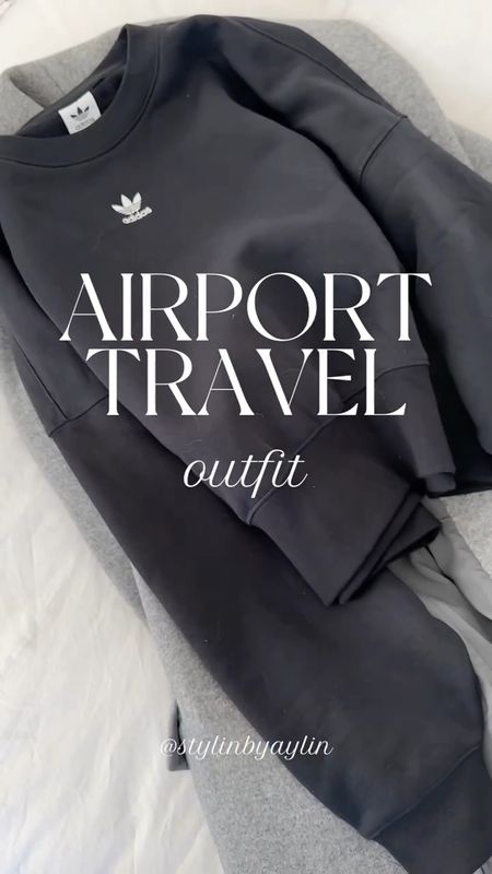 My coat is currently on sale! I’m just shy of 5’7 wearing an XS coat and XS sweatshirt, size 4 leggings 25” length. 
Airport travel outfit, travel style, casual style, athleisure #StylinbyAylin 

#LTKSeasonal #LTKstyletip #LTKtravel