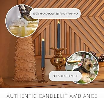 Luminara - Flameless Battery Operated Taper Candle - Spring Lake - Pack of 2-1x9.75 - LED Flicker... | Amazon (US)