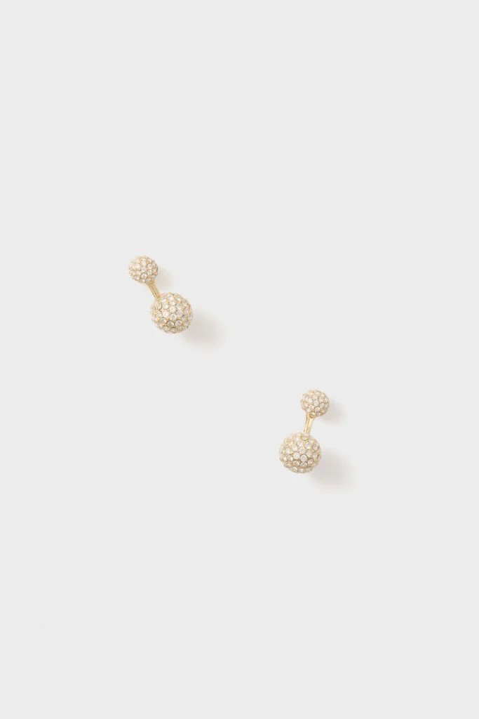 Gold and Pave Floating Spark Earrings | Tuckernuck (US)