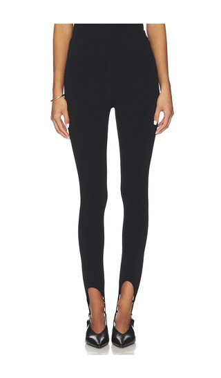EAVES Deelia Knit Stirrup Legging in Black. - size XS | Revolve Clothing (Global)