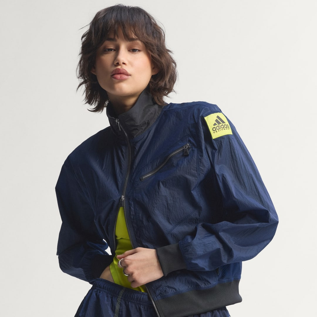 adidas EQT Zipped Tracktop Blue 2XS - Womens Originals Jackets | adidas (US)