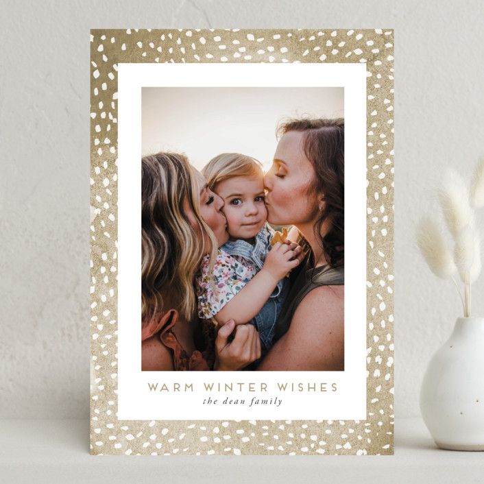 "Fawn" - Customizable Holiday Photo Cards in Brown by Lindsay Megahed. | Minted