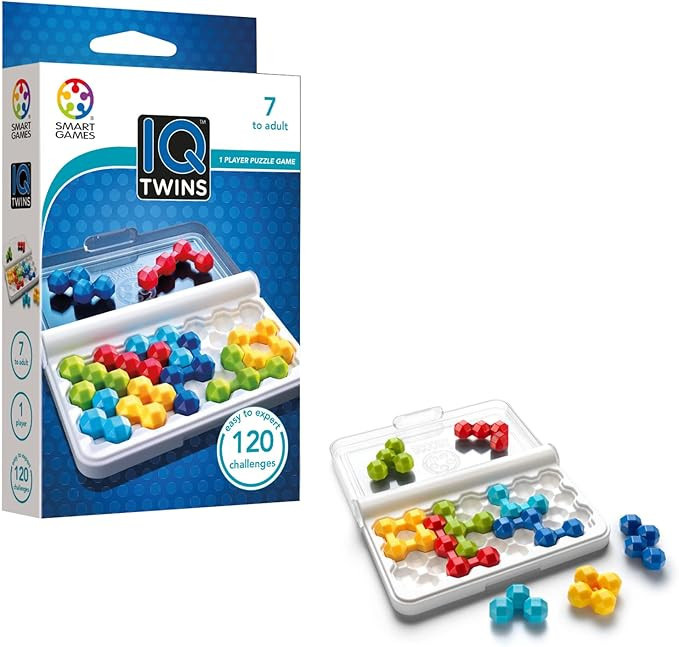 SmartGames IQ Twins Travel Game with 120 Challenges for Ages 7 - Adult | Amazon (US)