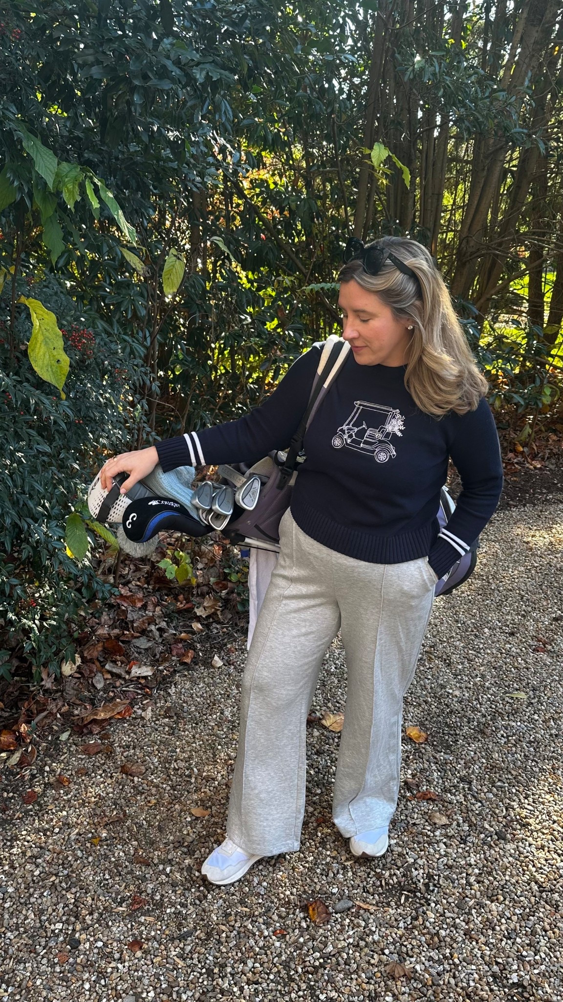Midspring’s new Holiday Collection is live! Wearing the Golf Cart Sweater in a large! So well made and perfect for Fall tee times :) 

Women’s golf, girls who golf, preppy 

#LTKMidsize #LTKootd #LTKGiftGuide