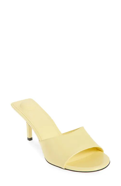 Jacquemus Les Mules Cubisto Sandal in Light Yellow 210 at Nordstrom, Size 35 | Nordstrom