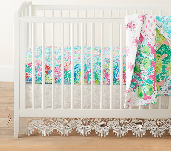Lilly Pulitzer Party Patchwork Baby Quilt | Pottery Barn Kids