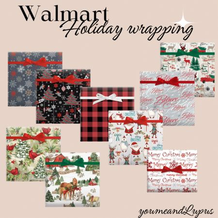 Walmart holiday wrapping paper, gift wrapping, 2-sided paper, holiday paper, Christmas wrapping paper, Walmart finds, YoumeandLupus, seasonal 

#LTKSeasonal #LTKHoliday #LTKGiftGuide