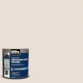 1 qt. #700C-2 Malted Milk Semi-Gloss Enamel Urethane Alkyd Interior/Exterior Paint | The Home Depot
