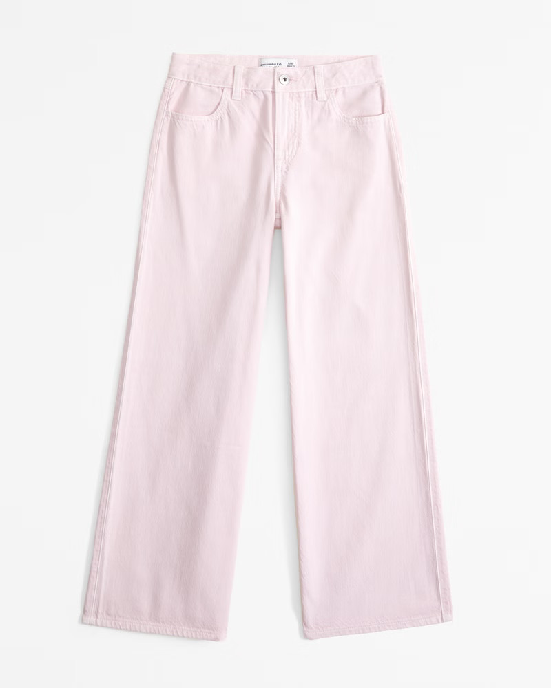 lightweight high rise ultra wide leg jeans | Abercrombie & Fitch (US)