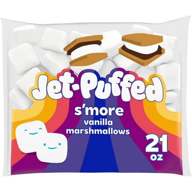 Jet-Puffed S'more Vanilla Marshmallows, 21 oz Bag | Walmart (US)