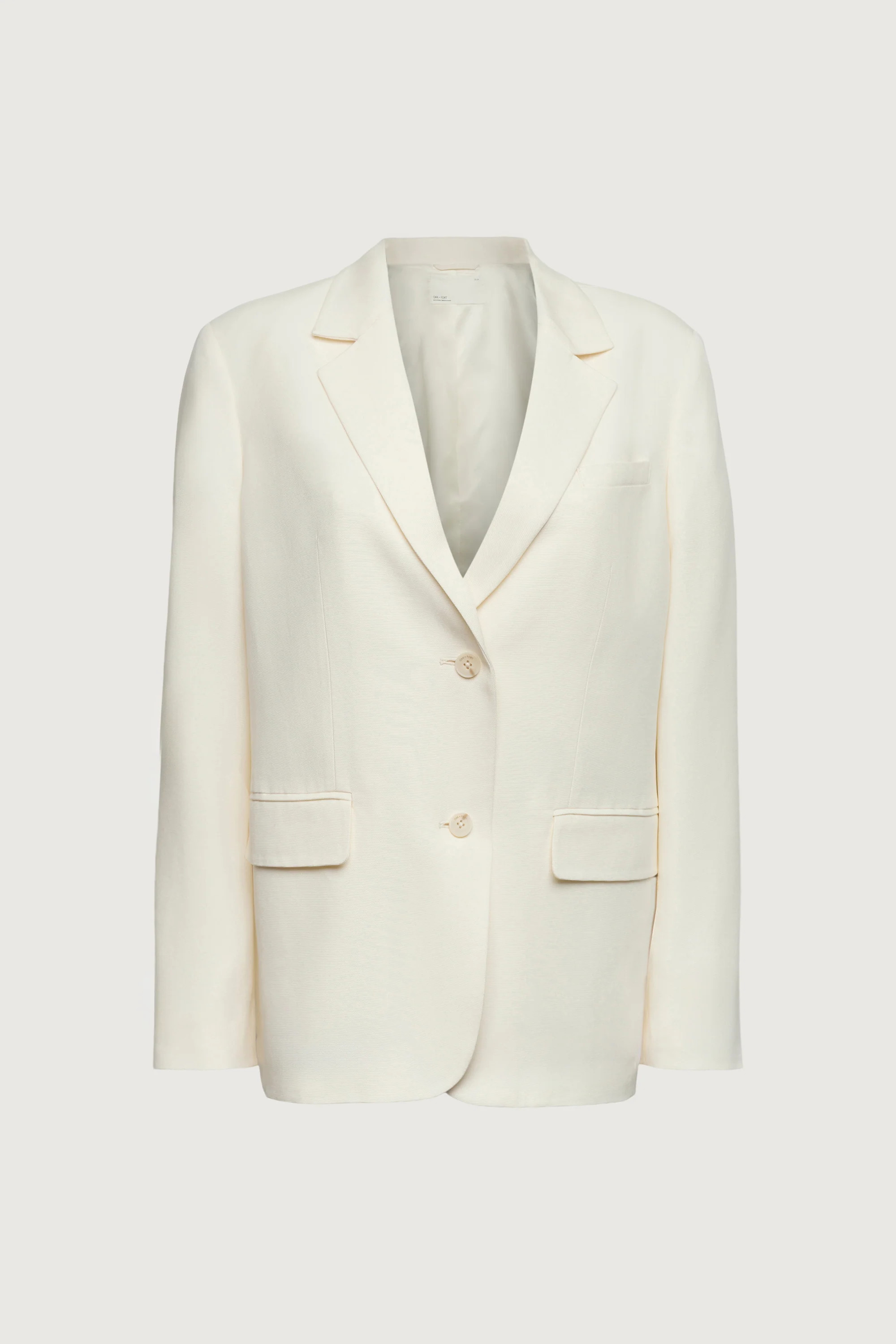 RELAXED FIT TENCEL BLAZER | OAK + FORT