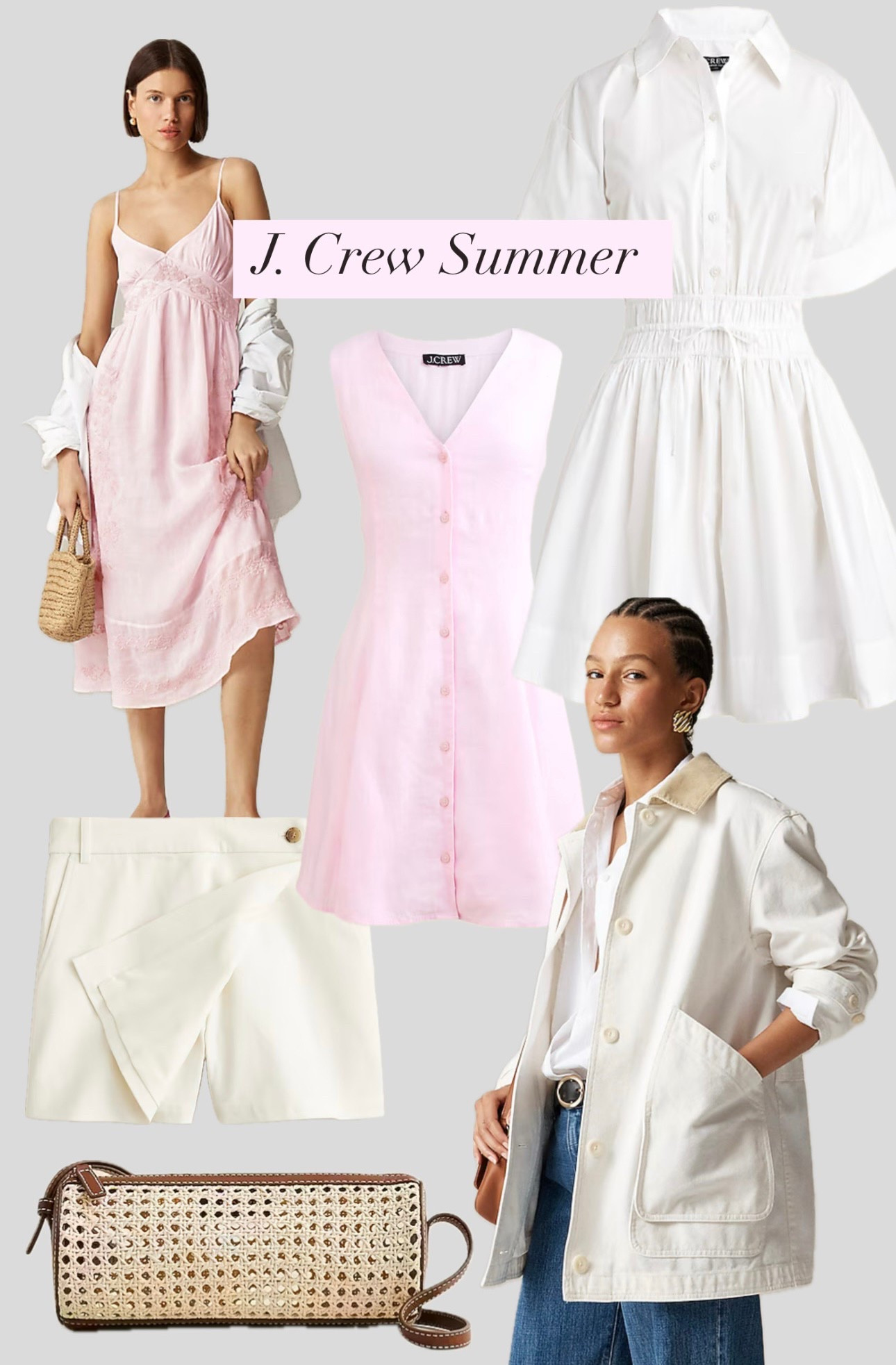 J. Crew summer pinks & white for east coast summer vibes and soft girl aesthetics 

#LTKSeasonal #LTKSummerEdit #LTKTravel