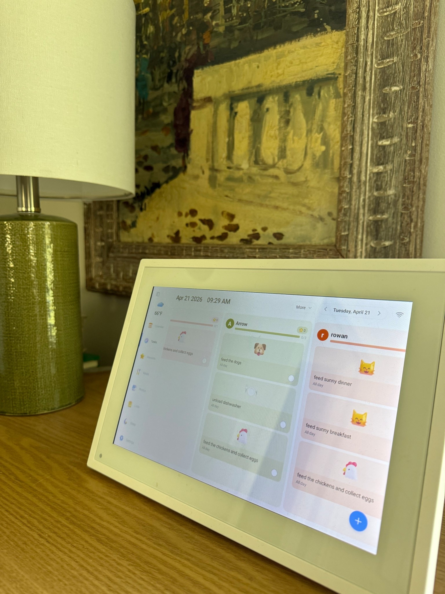 Our digital calendar! 