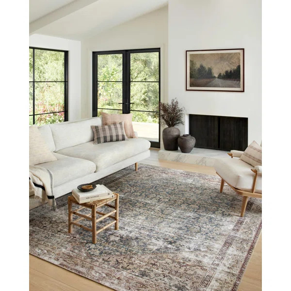 Georgie Oriental Teal/Antique Area Rug | Wayfair Professional
