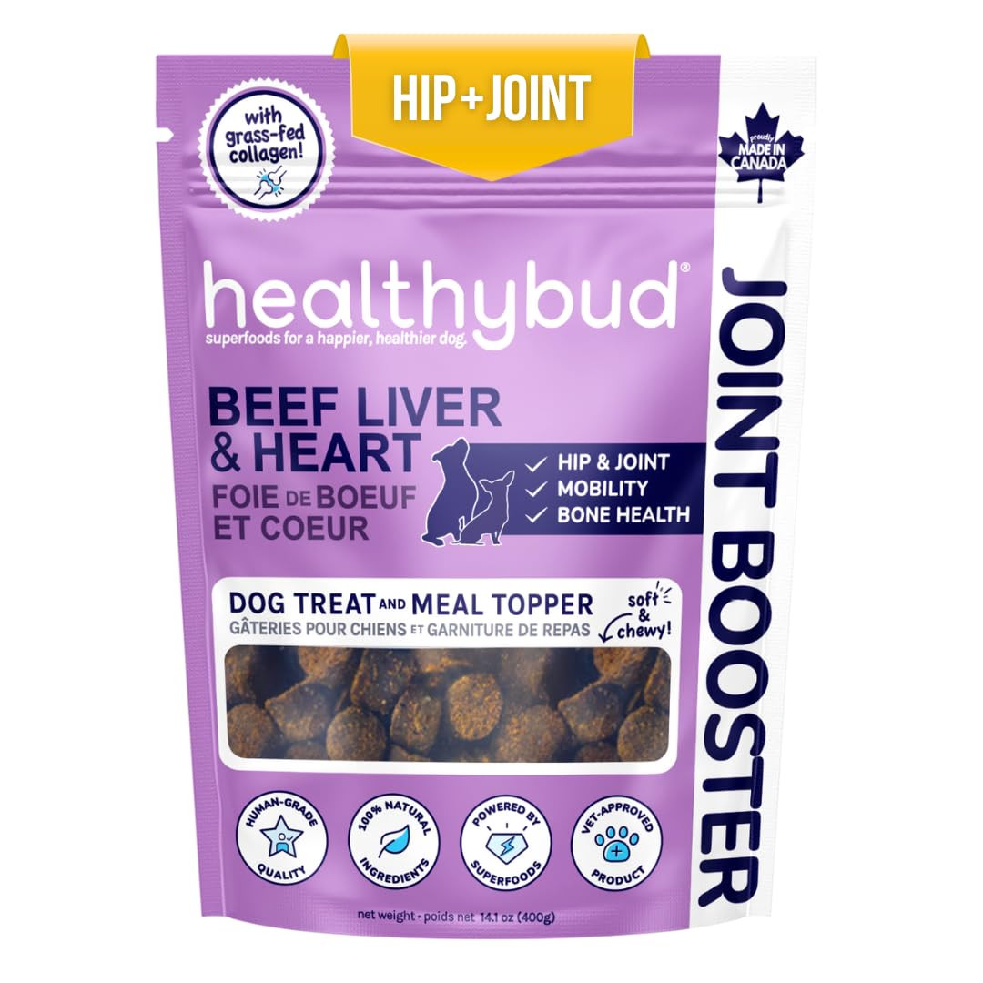 healthybud Hip and Joint Dog Treats - Glucosamine Soft Beef Liver Bites for Senior Dogs, Arthriti... | Amazon (US)