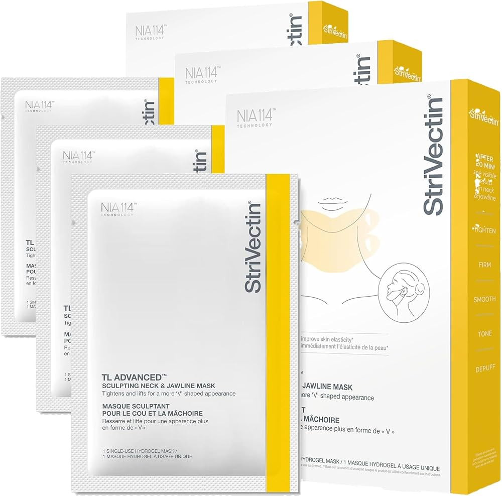 StriVectin TL Advanced\u2122 Sculpting Neck & Jawline Mask, Smoothing, Anti-Aging, 1 Single-Use H... | Amazon (US)