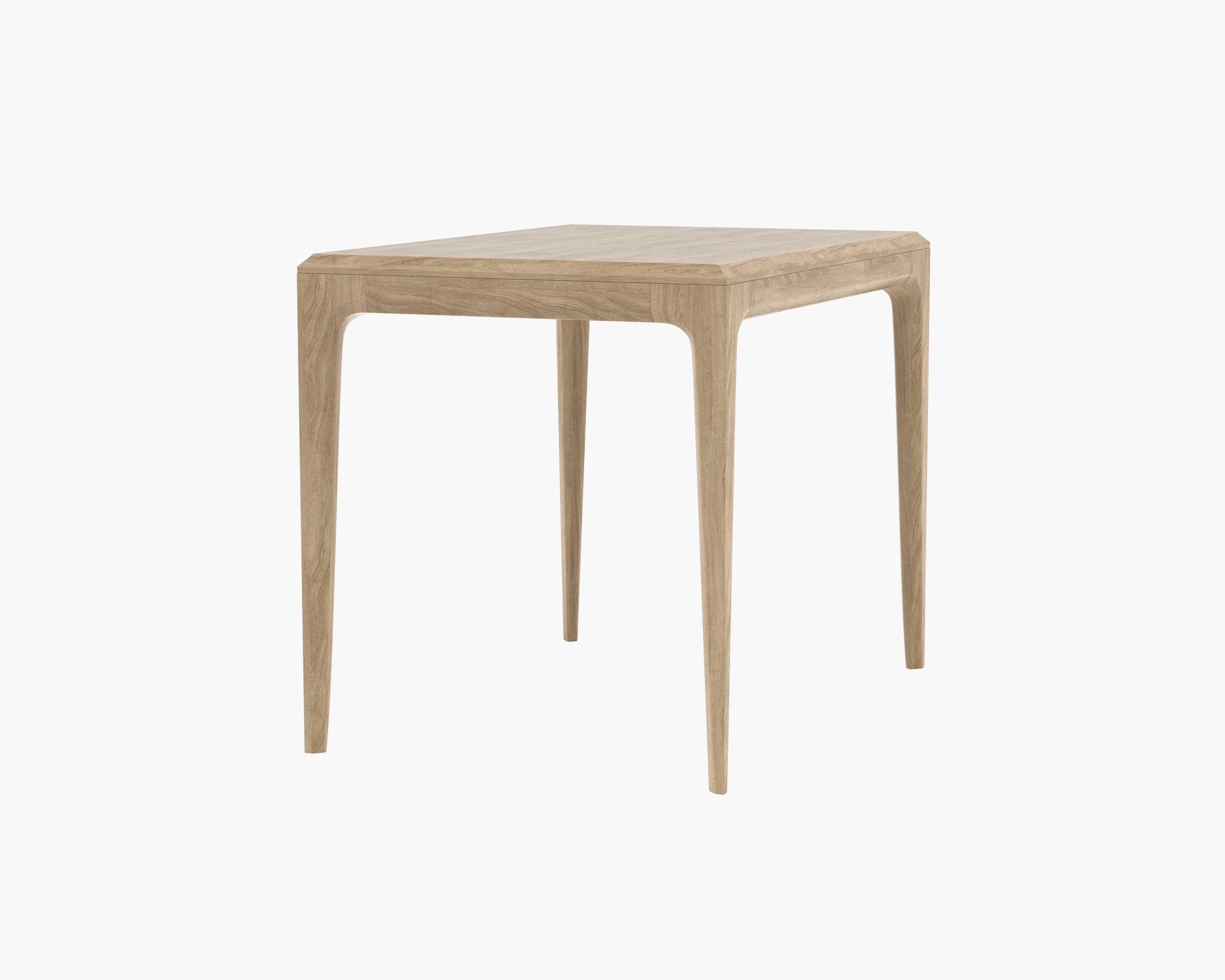 Linden White Wash Oak Side table | Interior Define