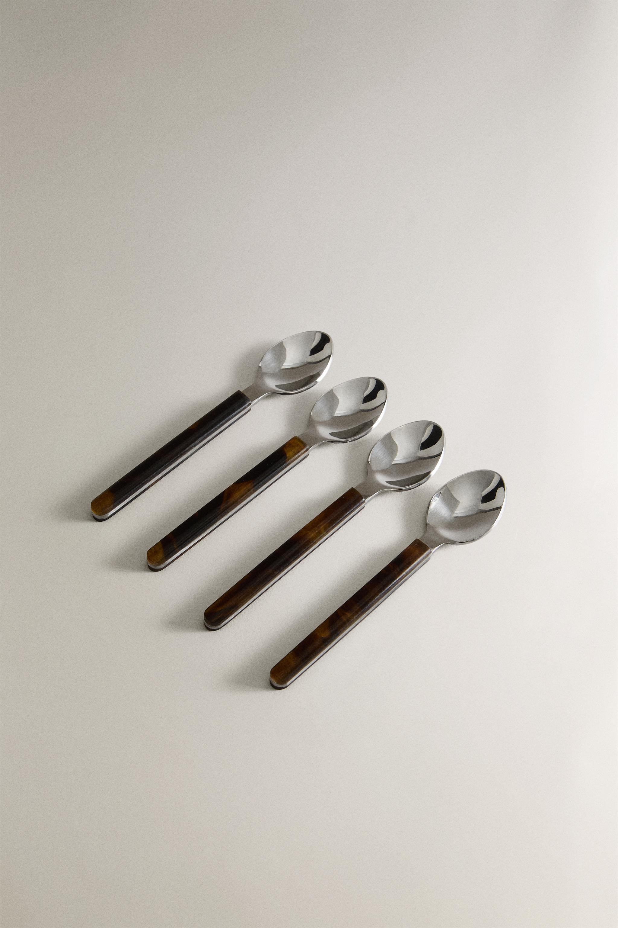 SET OF PRINTED DESSERT SPOONS (SET OF 4) | Zara US