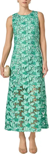Floral Embroidered Sleeveless Maxi Dress | Nordstrom