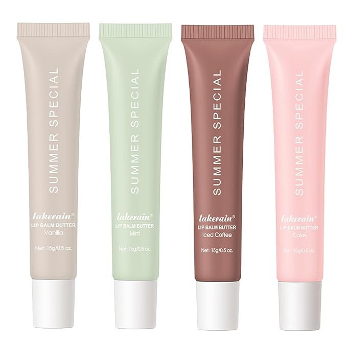 4 PCS Lip Butter Balm - Ultra-Hydrating, Nourishing Lip Care with Natural Ingredients, Shea Butte... | Amazon (US)